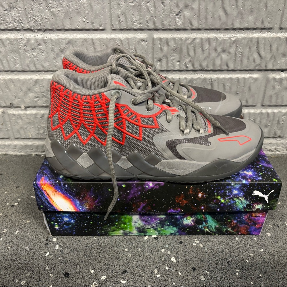 Puma Lamelo Ball MB.01 Rock Ridge Red Blast, Size 11.5
